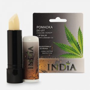 India Cosmetics, Bezbarwna ochronna pomadka do ust w kartoniku 3,8 g